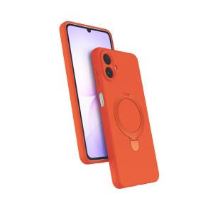 Nettech Samsung Galaxy A07 Uyumlu Regal Magsafe Arka Koruma Kılıf (Turuncu) NT-118209