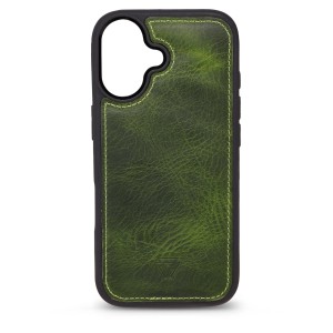 Zawa Apple iPhone 17 Uyumlu Deri Arka Koruma Kılıf (Yeşil) NT-118227