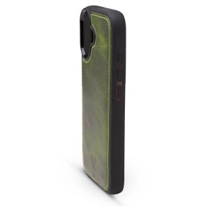 Zawa Apple iPhone 17 Uyumlu Deri Arka Koruma Kılıf (Yeşil) NT-118227