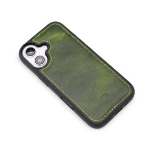 Zawa Apple iPhone 17 Uyumlu Deri Arka Koruma Kılıf (Yeşil) NT-118227
