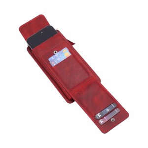 Zawa Hakiki Deri Boyun Askılı Kılıf (Bordo) NT-118422