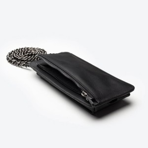 Zawa Hakiki Deri Boyun Askılı Kılıf (Siyah) NT-118420