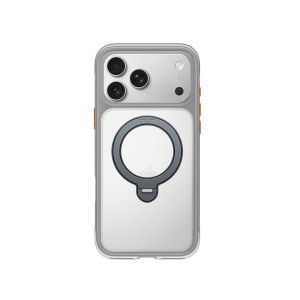 Nettech Apple iPhone 17 Pro Uyumlu NT-N123 Standlı Master Air Arka Koruma Kılıf (Gri) NT-117723