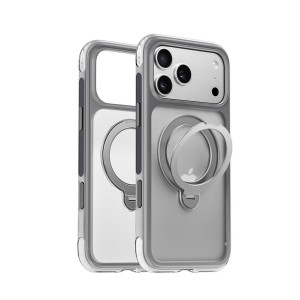 Nettech Apple iPhone 17 Pro Uyumlu NT-N123 Standlı Master Air Arka Koruma Kılıf (Gri) NT-117723
