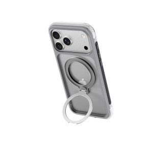 Nettech Apple iPhone 17 Pro Uyumlu NT-N123 Standlı Master Air Arka Koruma Kılıf (Gri) NT-117723