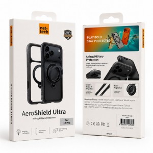 Nettech Apple iPhone 17 Pro Max Uyumlu NT-N123 Standlı Master Air Arka Koruma Kılıf (Abis) NT-117728