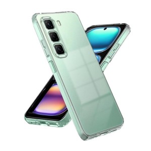 Nettech İnfinix Hot 50 Pro Uyumlu Lüx Seri Kamera Korumalı Arka Koruma Kılıf (Şeffaf) NT-118476