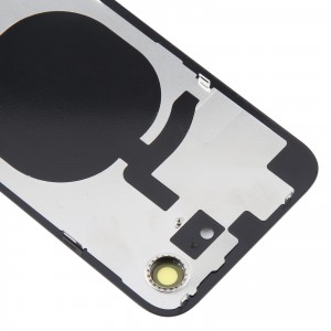 Teknonet Apple iPhone 16E Uyumlu Demirli Kamera Lensli Batarya Kapağı (Siyah) NT-118078
