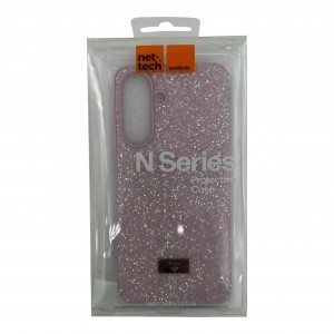 Nettech Samsung Galaxy A37 Uyumlu Crystal Seri Arka Koruma Kılıf (Pembe) NT-118943