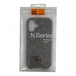 Nettech Apple iPhone 16 Plus Uyumlu Crystal Seri Arka Koruma Kılıf (Gri) NT-118957