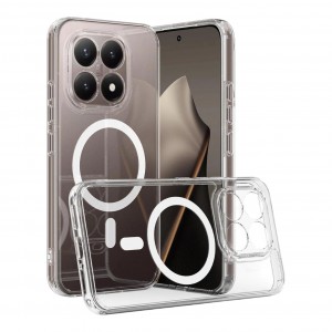 Nettech Xiaomi Mi 15T Uyumlu Transparan Magsafe Seri Arka Koruma Kılıf (Şeffaf) NT-118906
