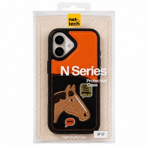 Nettech Apple iPhone 16 Uyumlu NT-N124 Arka Koruma Kılıf (Turuncu) NT-117848