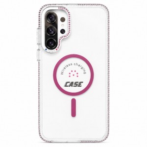 Nettech Samsung Galaxy S24 Plus Uyumlu NT-N118 Taşlı Seri Arka Koruma Kılıf (Pembe) NT-117482