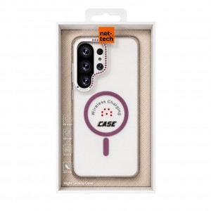 Nettech Samsung Galaxy S24 Plus Uyumlu NT-N118 Taşlı Seri Arka Koruma Kılıf (Pembe) NT-117482