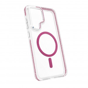 Nettech Samsung Galaxy S24 Plus Uyumlu NT-N118 Taşlı Seri Arka Koruma Kılıf (Pembe) NT-117482