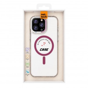 Nettech Apple iPhone 13 Pro Uyumlu NT-N118 Arka Koruma Kılıf (Pembe) NT-117445