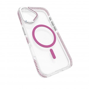 Nettech Apple iPhone 11 Uyumlu NT-N118 Taşlı Seri Arka Koruma Kılıf (Pembe) NT-117437