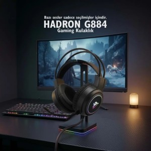 Nodar G884 Gaming Kulak Üstü Kulak Üstü Kulaklık (Siyah) NT-119021