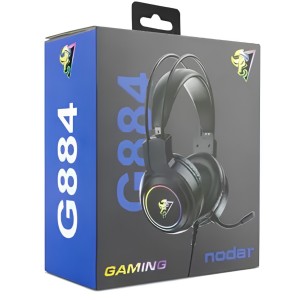 Nodar G884 Gaming Kulak Üstü Kulak Üstü Kulaklık (Siyah) NT-119021
