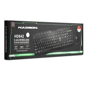 Hadron HD842 Office Klavye + Mouse (Siyah) NT-119020