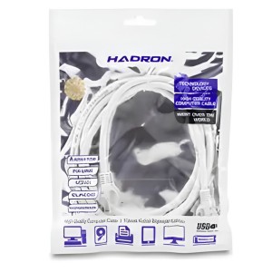 Hadron HDX5054 Plastik 150 Cm CAT6 1.5 Metre Ethernet Kablosu (Beyaz) NT-119009