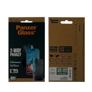 PanzerGlass Apple iPhone 15 Pro Max Uyumlu 6D Glas Full Cam Koruyucu (Şeffaf) NT-119090