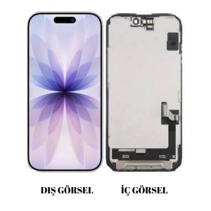 Teknonet Apple iPhone 17 Uyumlu GX Oled Lcd+Dokunmatik+Çıtalı (Siyah) NT-119095