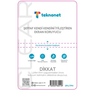 Teknonet Uyumlu Telefon Şeffaf Kesme Nano Ekran Koruyucu (Şeffaf) NT-92027