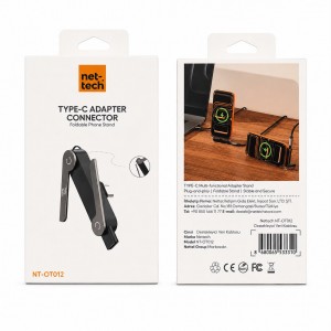 Nettech NT-OT012 Type-C To Type-C Stand Dönüştürücü (Siyah) NT-117104