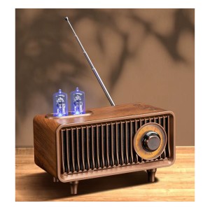 Music Apollo B9 Nostalji Radyo Kablosuz Hoparlör - Speaker (Kahverengi) NT-119323