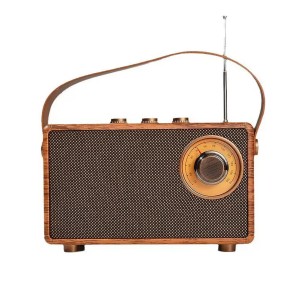 Music Apollo AS23 Nostalji Radyo Kablosuz Hoparlör - Speaker (Kahverengi) NT-119322