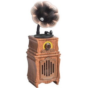 Music Apollo AS31 Nostalji Speaker Kablosuz Hoparlör - Speaker (Kahverengi) NT-119321