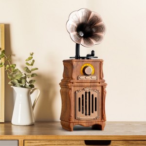 Music Apollo AS31 Nostalji Speaker Kablosuz Hoparlör - Speaker (Kahverengi) NT-119321