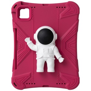 Nettech Apple iPad Air 4.Nesil 10.9 inch Uyumlu Maskot Seri Arka Koruma (Pembe) NT-117275