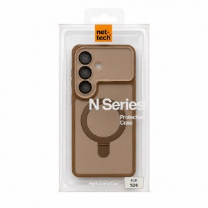Nettech Samsung Galaxy S26 Uyumlu NT-N117 Magsafe Arka Koruma Kılıf (Gold) NT-117429