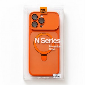 Nettech Apple iPhone 16 Pro Uyumlu NT-N117 Magsafe Arka Koruma Kılıf (Turuncu) NT-117415