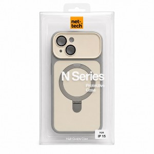 Nettech Apple iPhone 15 Uyumlu NT-N117 Magsafe Arka Koruma Kılıf (Beyaz) NT-117393