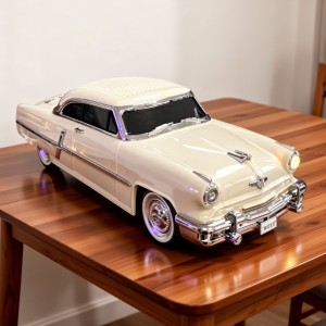 Wster WS-1957 Car Speaker Kablosuz Hoparlör - Speaker (Bej) NT-119334