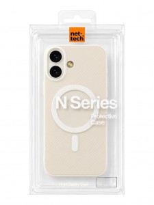 Nettech Apple iPhone 16 Uyumlu NT-N119 Magsafe Arka Koruma Kılıf (Beyaz) NT-117512