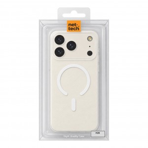 Nettech Apple iPhone 17 Pro Max Uyumlu NT-N119 Magsafe Arka Koruma Kılıf (Beyaz) NT-117530