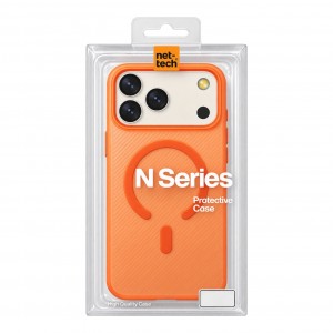 Nettech Apple iPhone 17 Pro Uyumlu NT-N119 Magsafe Arka Koruma Kılıf (Turuncu) NT-117528