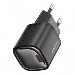 RealPower TCS20WWH GAN 20W 3000 mAh Type-C To Lightning Şarj Aleti (Siyah) NT-119354