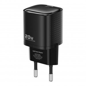 RealPower TCS20WWH GAN 20W 3000 mAh Type-C To Lightning Şarj Aleti (Siyah) NT-119354