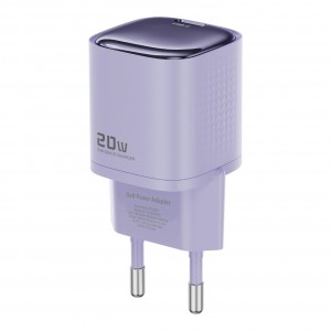 RealPower TCS20WWH GAN 20W 3000 mAh Type-C To Lightning Şarj Aleti (Mor) NT-119357