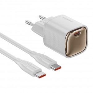 RealPower TCS30WWH GAN 30W 3000 mAh Type-C To Type-C Şarj Aleti (Beyaz) NT-119362
