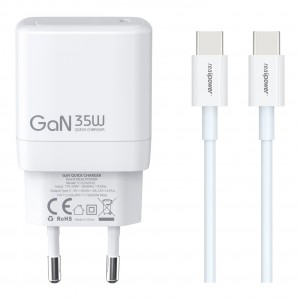 RealPower TC35WBK Gan 35W 3000 mAh Şarj Aleti (Beyaz) NT-119365