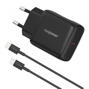 RealPower TC25WBK 25W 3000 mAh Şarj Aleti (Siyah) NT-119366