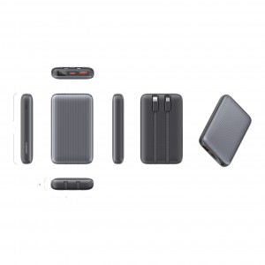 RealPower PB10KGR2 22.5W 10000 MAh Taşınabilir Powerbank (Siyah) NT-119371