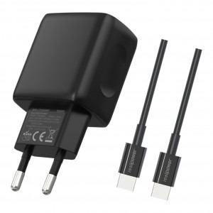 RealPower TCS25WBK 25W 3000 mAh Type-C To Type-C Şarj Aleti (Siyah) NT-119368
