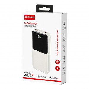 SwıısPower SP-27 22.5W 10000 MAh Taşınabilir Powerbank (Beyaz) NT-119375